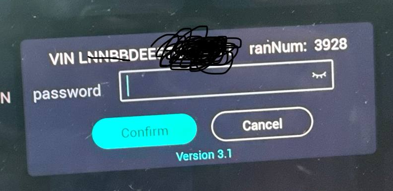 Version 3.1 engineering menu example